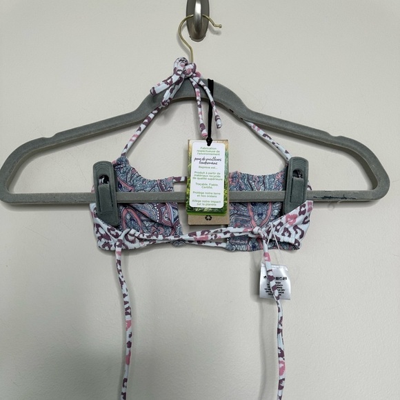 VDM South beach reversible bikini top in paisley and cheetah XS NWT - Picture 4 of 5